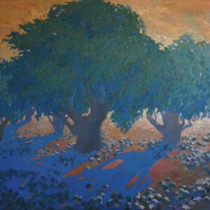 "Apple orchard" Original Painting by Julia Weyss