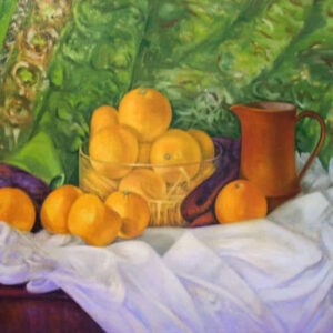 Basket full of Lemons by Ercole Ercoli Original Painting