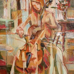 "Cellist" Original Painting