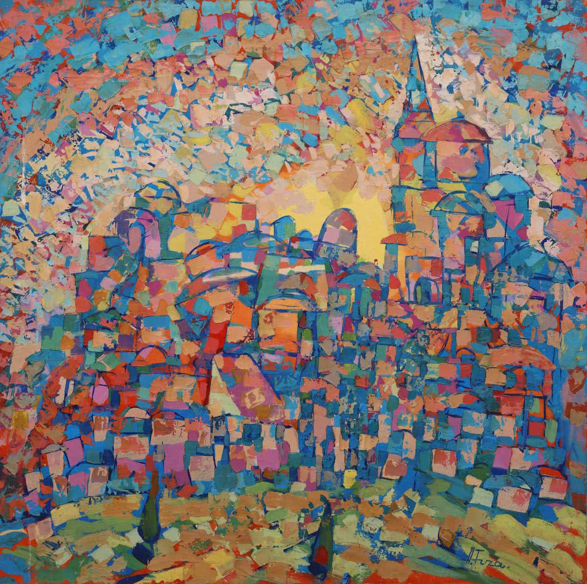 "Old City" Oil on Canvas