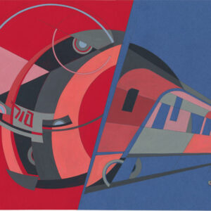 Swallow, high speed electric train ES - Era of Locomotives Series by Alex Goncharenko