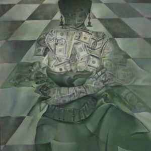"The Material Lady" by Samson Gabriel, Original Painting