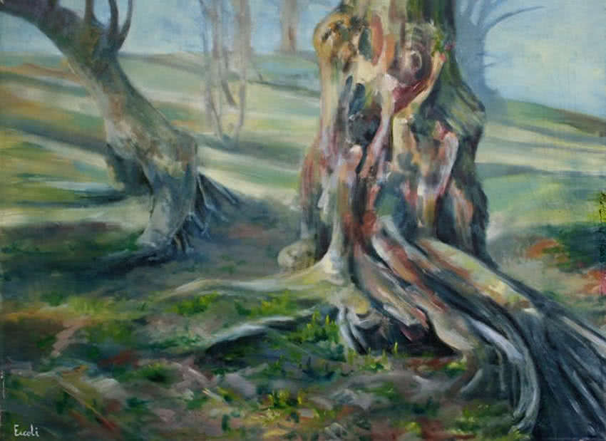 Evergreen Tree Painting